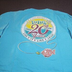 Lulu's Gulf Shores lulu Buffett's Alabama Unisex Large short sleeve blue Tshirt